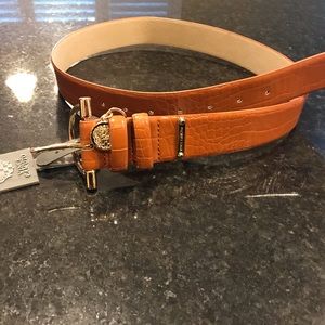 NWT Vince Camuto brown gold belt